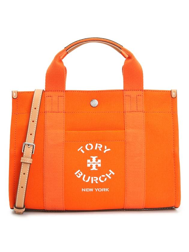 Logo Tote Bag Orange - TORY BURCH - BALAAN 1