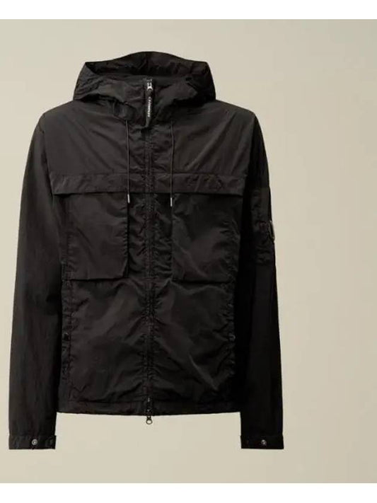 Chrome R Hooded Jacket Black - CP COMPANY - BALAAN 2