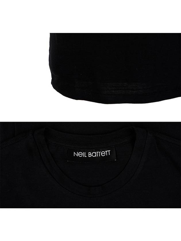 Tattoo Sculpture Short Sleeve T-Shirt Black - NEIL BARRETT - BALAAN 6