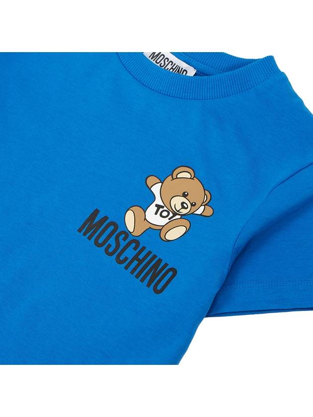 Kids short sleeved t shirt HUM04K LAA02 40289 Adults can wear - MOSCHINO - BALAAN 4