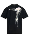 Luminous Jellyfish Back Logo Short Sleeve T-Shirt Black - WOOYOUNGMI - BALAAN 2