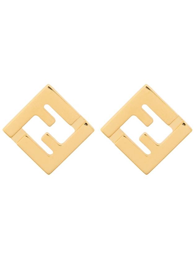 Forever Metal Earrings Gold - FENDI - BALAAN 3