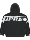 Supreme Wrapped Half Zip Hooded Sweatshirt Washed Black - STUSSY - BALAAN 1