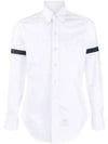 Men's Armband Long Sleeve Shirt White - THOM BROWNE - BALAAN 2