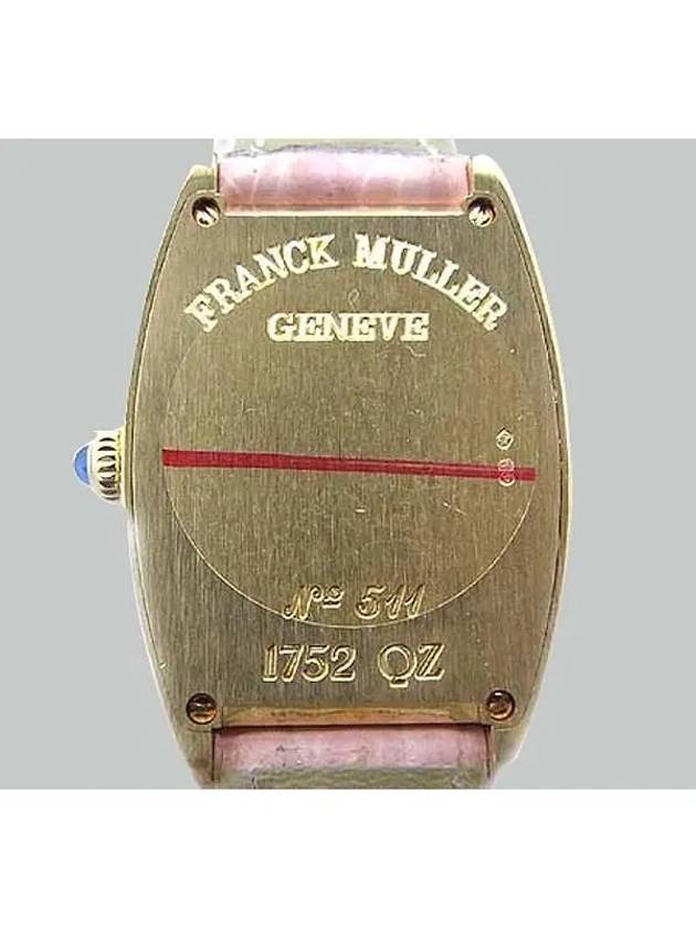 1752QZ 18K Gold CURVEX Leather Band Women s Watch - FRANCK MULLER - BALAAN 3