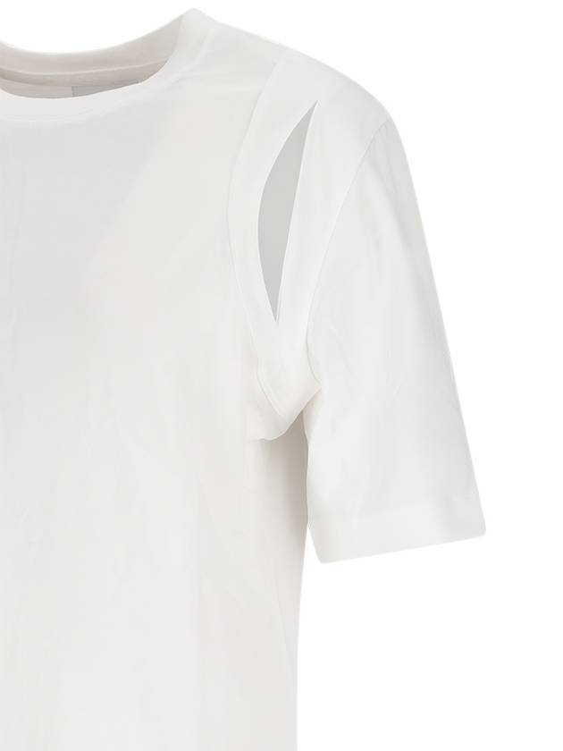 24FW Short Sleeve T-Shirt K20K207192 YAF White - CALVIN KLEIN - BALAAN 4