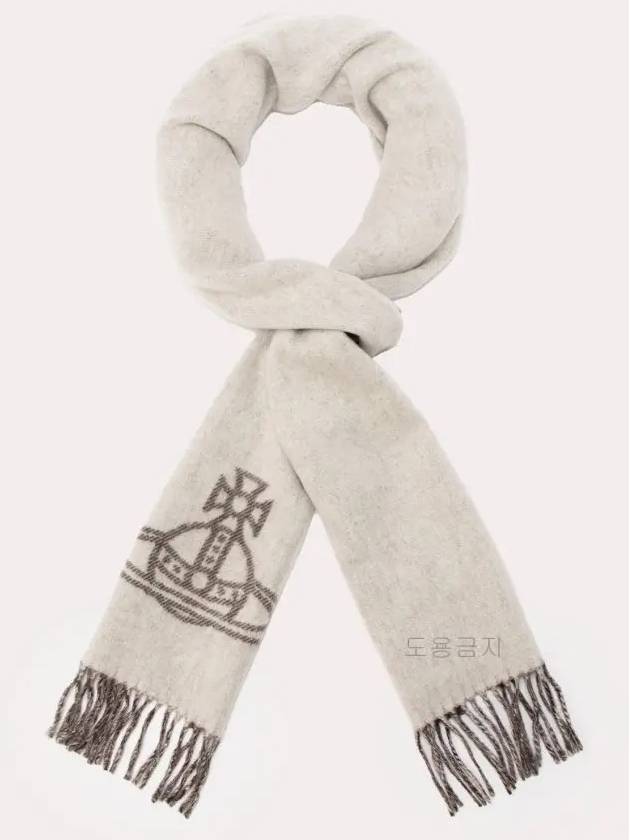 ORB Logo Muffler Beige - VIVIENNE WESTWOOD - BALAAN 4