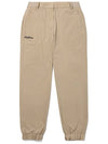 Woven Banding Jogger Pants BEIGE WOMAN - MALBON GOLF - BALAAN 1