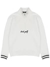 Drew Half Zip Up High Neck Sweatshirt DM41LT31O WHITE - DRUH GOLF - BALAAN 1