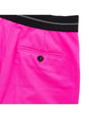 Logo Band Bermuda Shorts Pink - MSGM - BALAAN.