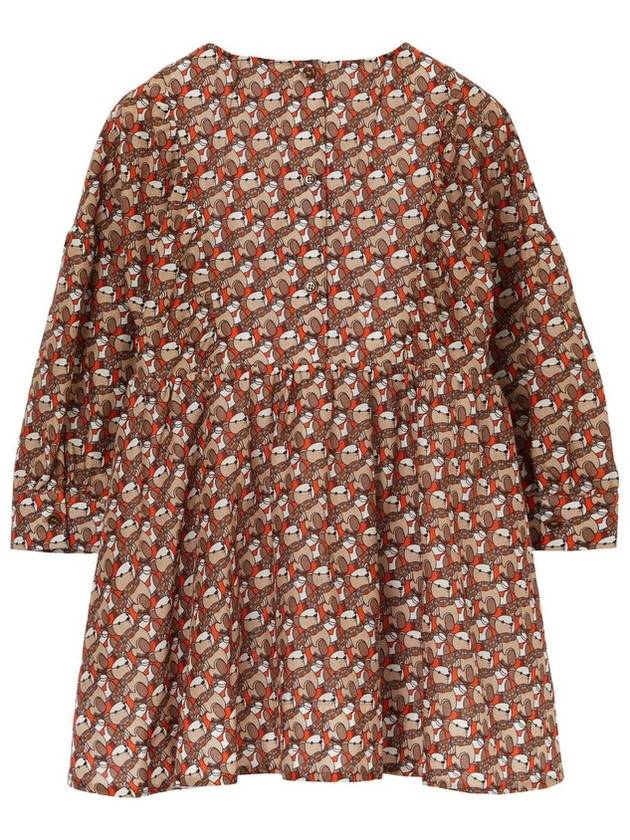 Burberry Girls Thomas Bear-Print Cotton Dress, Size 10Y - BURBERRY - BALAAN 2