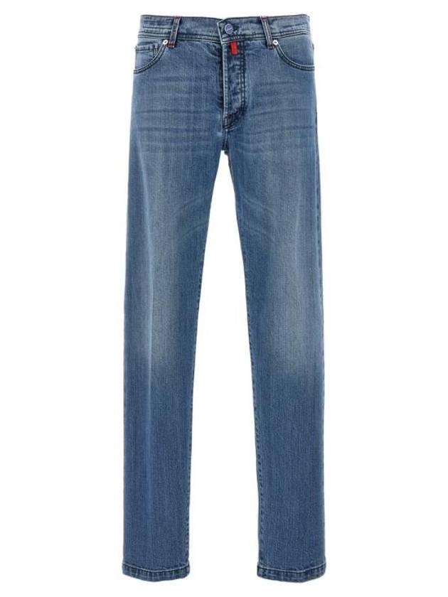 24FW Denim Straight Pants UPNJSMK0116F02 BLUE - KITON - BALAAN 1