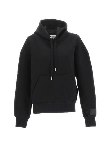 Label Hoodie Black - AMI - BALAAN 1