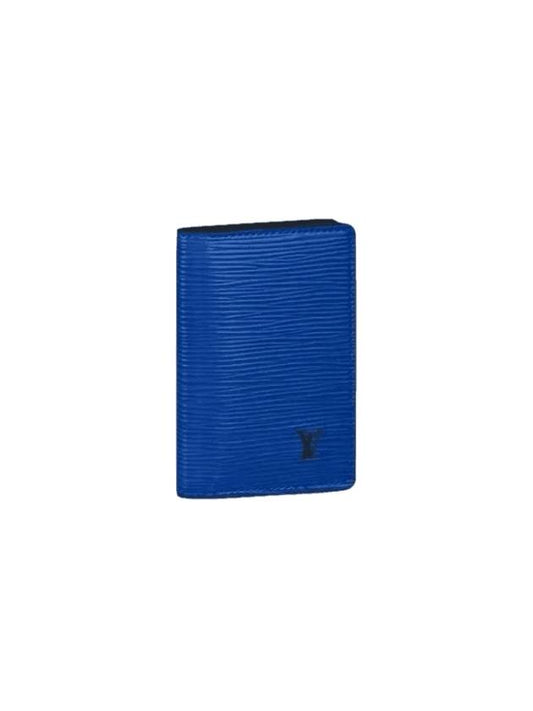 Organizer Leather Card Wallet Blue - LOUIS VUITTON - BALAAN 1