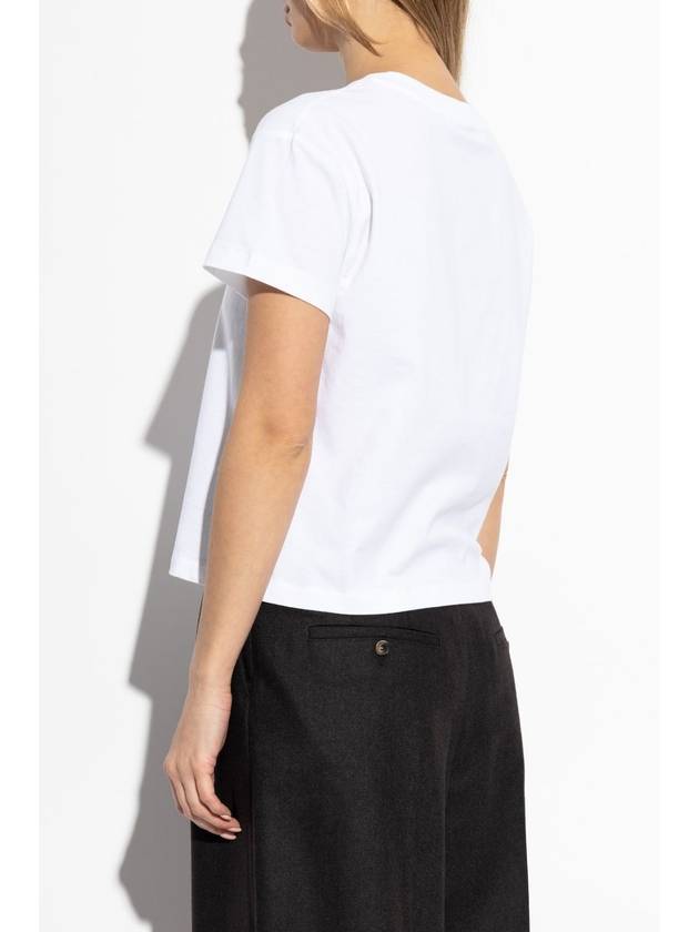 Boxy Rue Madame Short Sleeve T-Shirt White - A.P.C. - BALAAN 5