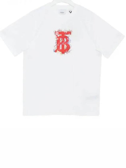 Kids Logo Print Short Sleeve T-Shirt White - BURBERRY - BALAAN 2