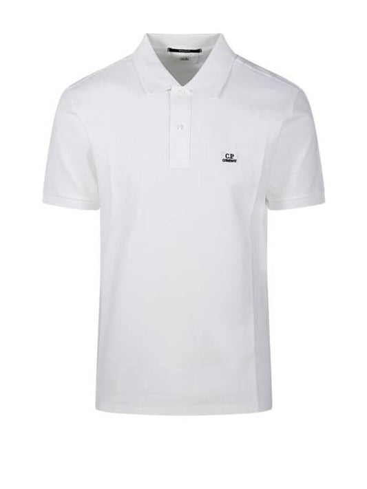 Polo T-shirt 15CMPL094A 005263W 103 GAUZE WHITE - CP COMPANY - BALAAN 1