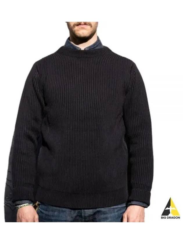 ANDERSENANDERSEN Navy Crewneck NC Black - ANDERSEN-ANDERSEN - BALAAN 1