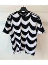 T Shirt H20475 Black White WOMENS UK6 - ADIDAS - BALAAN 1