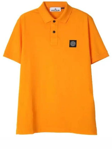 Logo Patch Polo T Shirt Men s Collar - STONE ISLAND - BALAAN 1