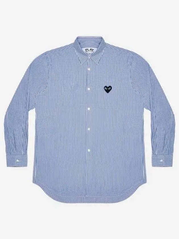 Wappen Stripe Shirt Blue - COMME DES GARCONS - BALAAN 2