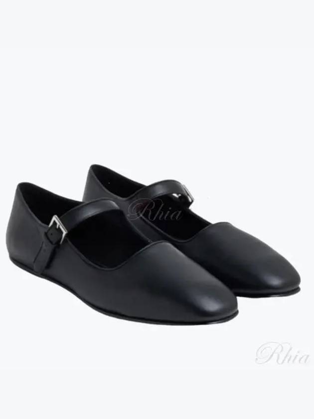 AVA F1003 N61 BLK Square Toe Mary Jane Flats - THE ROW - BALAAN 2