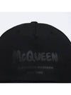 Graffiti Logo Printing Ball Cap Black - ALEXANDER MCQUEEN - BALAAN.