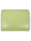 Shiny Triomphe Small Calfskin Half Wallet Green - CELINE - BALAAN 3