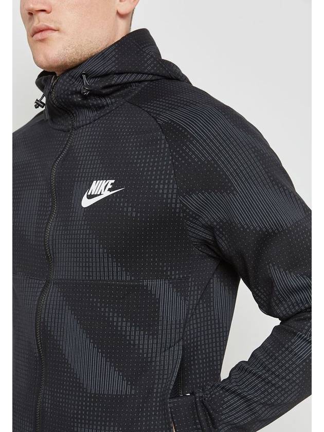 01885937010Advance 15 Print Hooded Zip JacketBlack - NIKE - BALAAN 4