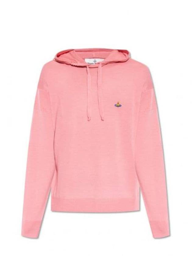 Embroidered Logo Virgin Wool Hoodie Pink - VIVIENNE WESTWOOD - BALAAN 2