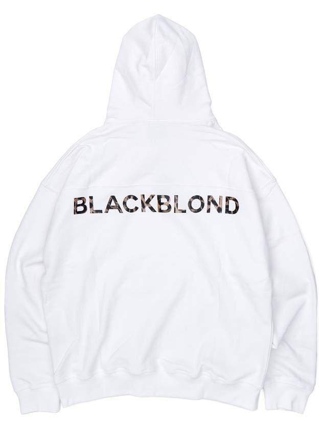 BBD Leopard Classic Smile Logo Hoodie White - BLACKBLOND - BALAAN 3