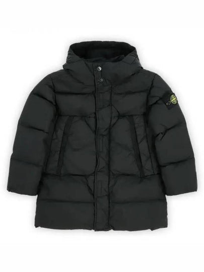 Kids Wappen Patch Down Long Padding Black - STONE ISLAND - BALAAN 2