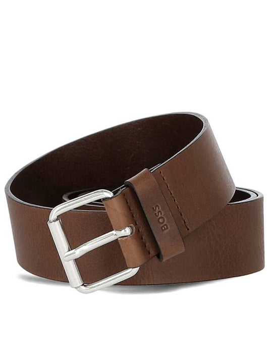 Serge VA Golf Leather Belt Brown - HUGO BOSS - BALAAN.