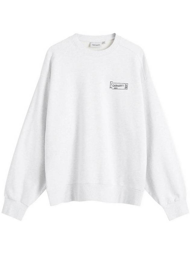 Stamp Sweatshirt Ash Heather - CARHARTT WIP - BALAAN 1