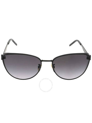 Saint Laurent Grey Cat Eye Ladies Sunglasses SL M90 002 58 - SAINT LAURENT - BALAAN 1