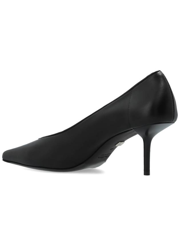 Max Mara Leather Heeled Shoes, Women's, Black - MAX MARA - BALAAN 5