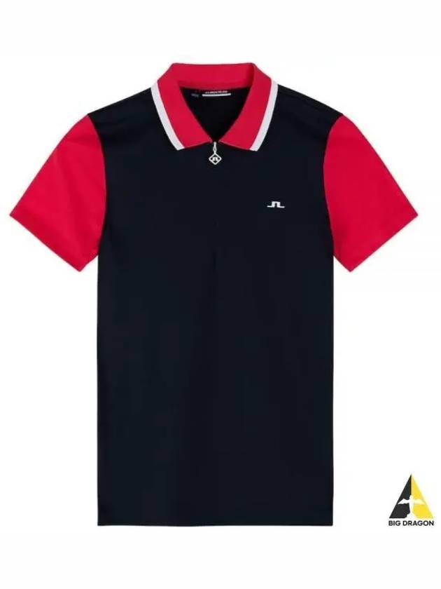 Women's Antonia Short Sleeve Polo Shirt Navy - J.LINDEBERG - BALAAN 2