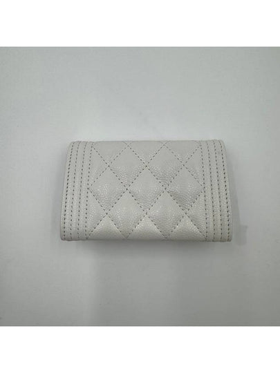 Boy Snap Caviar White Silver A80603 - CHANEL - BALAAN 2