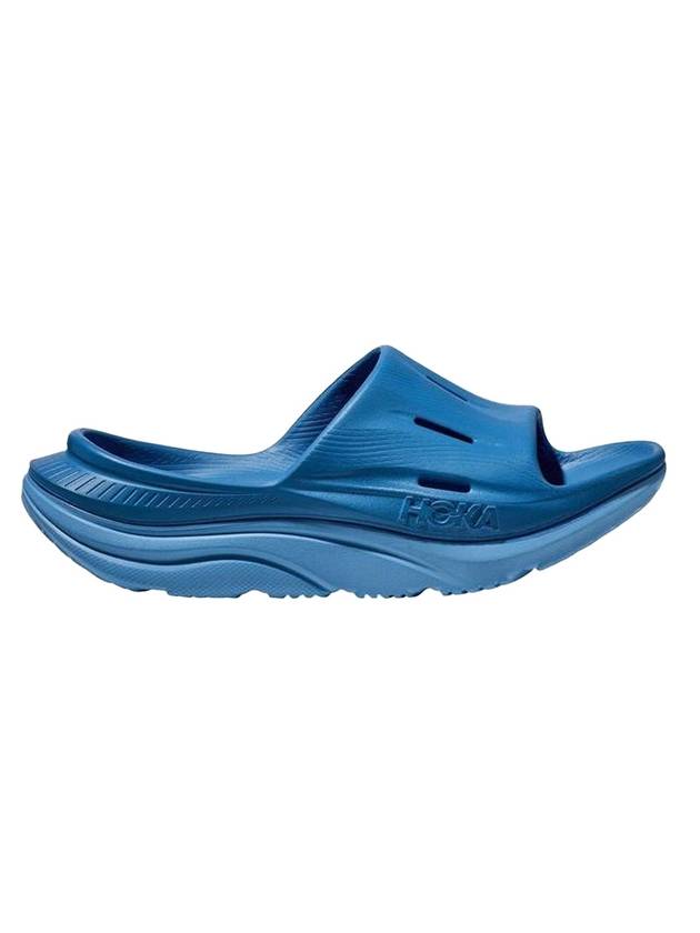 Ora Recovery Slide 3 Slippers Blue - HOKA ONE ONE - BALAAN 1