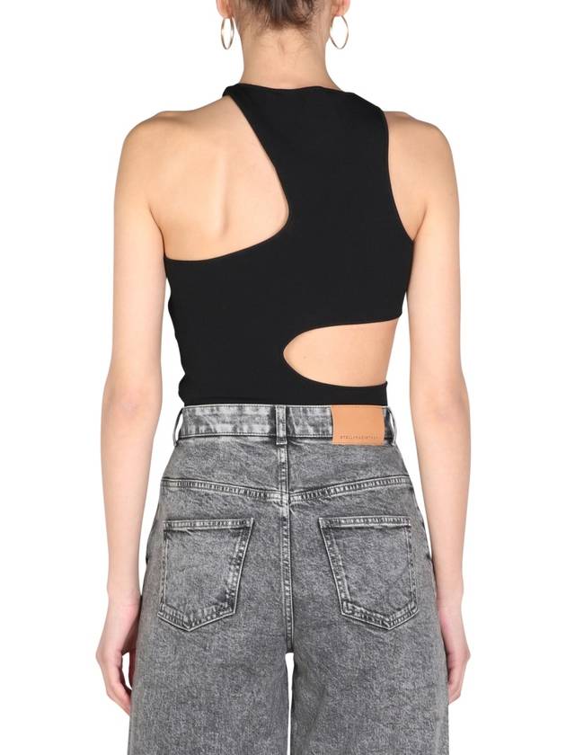 Women's Cut Out Crew Neck Sleeveless Black - STELLA MCCARTNEY - BALAAN 4