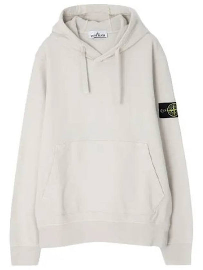 Signature Logo Patch Hoodie Beige - STONE ISLAND - BALAAN 2