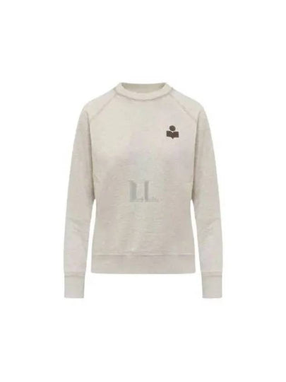 Mila Logo Cotton Sweatshirt Ecru Khaki - ISABEL MARANT - BALAAN 2