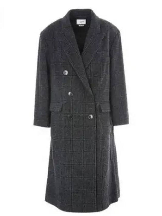 Women's Rosima Wool Double Coat Dark Gray - ISABEL MARANT - BALAAN 2