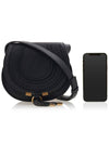 Marcie Saddle Small Grained Leather Cross Bag Black - CHLOE - BALAAN 7