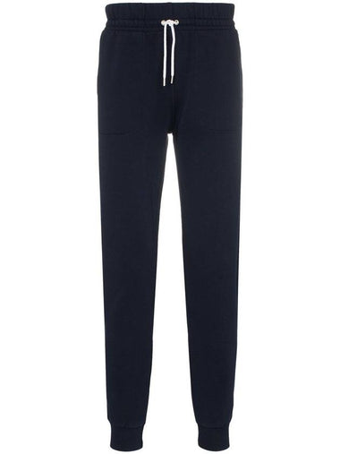 Men's Tricolor Fox Patch Track Pants Navy - MAISON KITSUNE - BALAAN 1