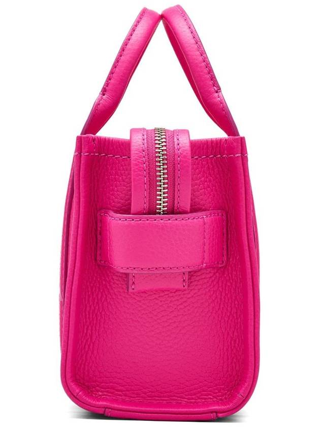 Mini Micro Leather Tote Bag Fuchsia - MARC JACOBS - BALAAN 3