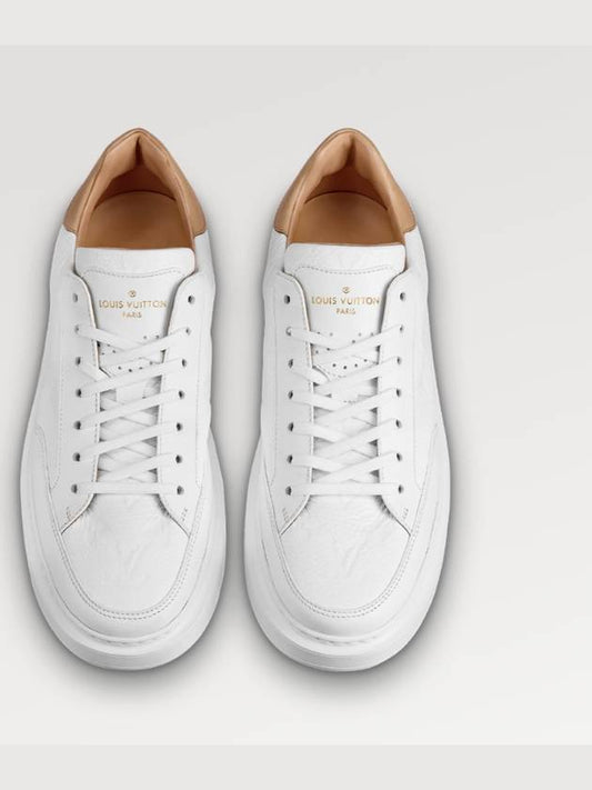 Men's Beverly Hills Low Top Sneakers White - LOUIS VUITTON - BALAAN.