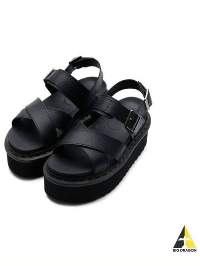 Voss II Athena Leather Strap Platform Sandals Black - DR. MARTENS - BALAAN 2