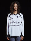 Sports Football Jersrey Long Sleeve T Shirt White - DILETTANTISME - BALAAN 2