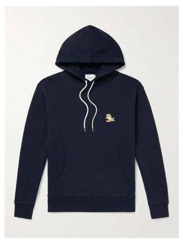 Chillax Fox Patch Classic Hoodie Navy - MAISON KITSUNE - BALAAN 2